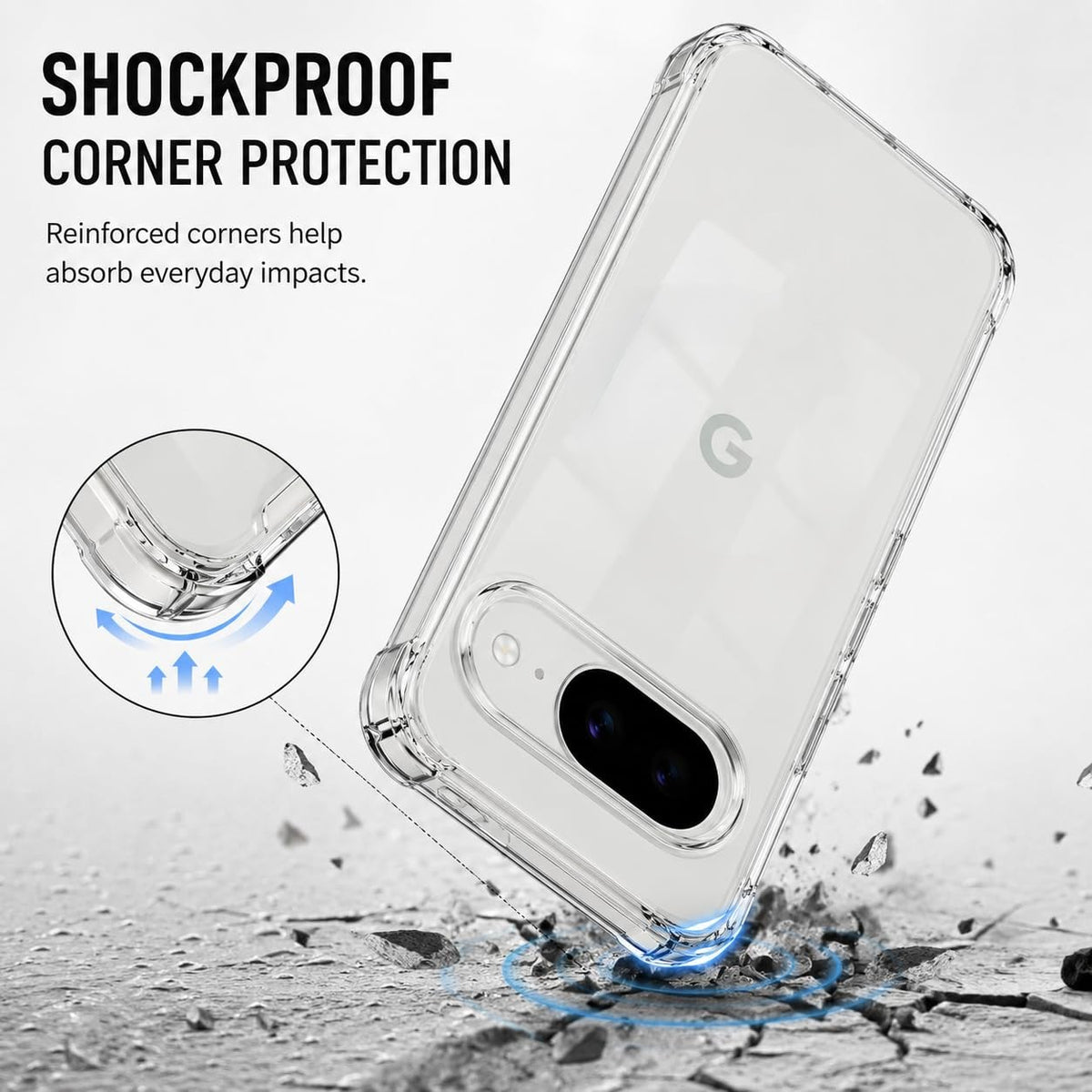Google Pixel 11 Hoesje - Transparant - Anti-Shock Back Cover