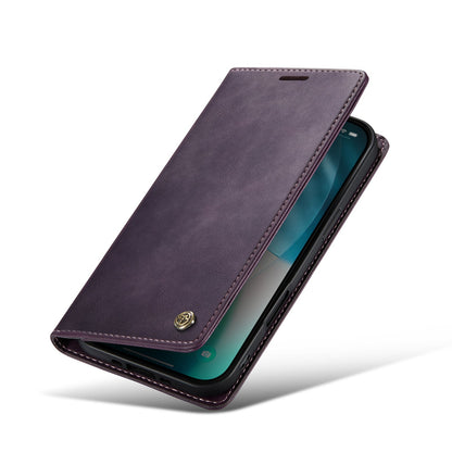 Apple iPhone Air Hoesje - Dark Purple - Luxe Dunne Bookcase