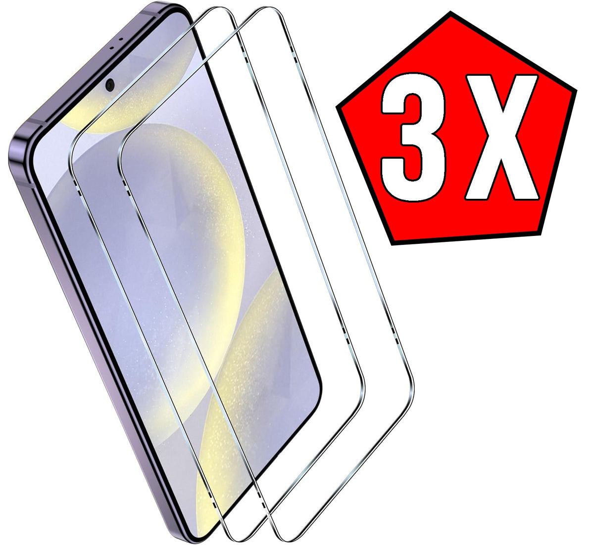 Samsung Galaxy S24 Screen Protector - Full Cover - 3 Pieces