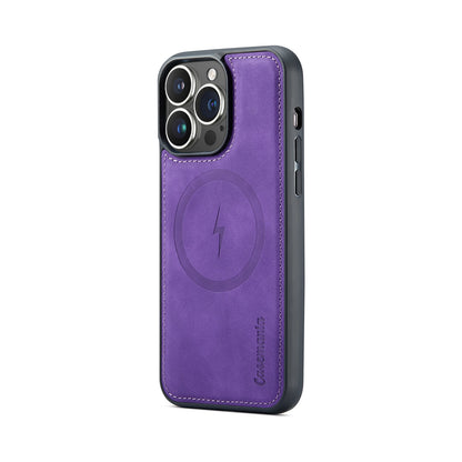 Apple iPhone 15 Hoesje - Dark Purple - 2 in 1 MagSafe Bookcase