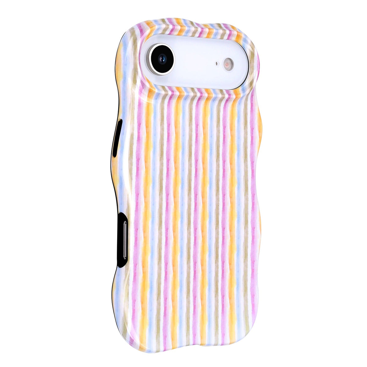 Apple iPhone Air Hoesje - Regenboog - Wave Edge Back Cover