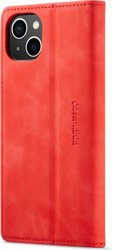 iPhone 14 Case - Crimson Red - Thin Wallet Case