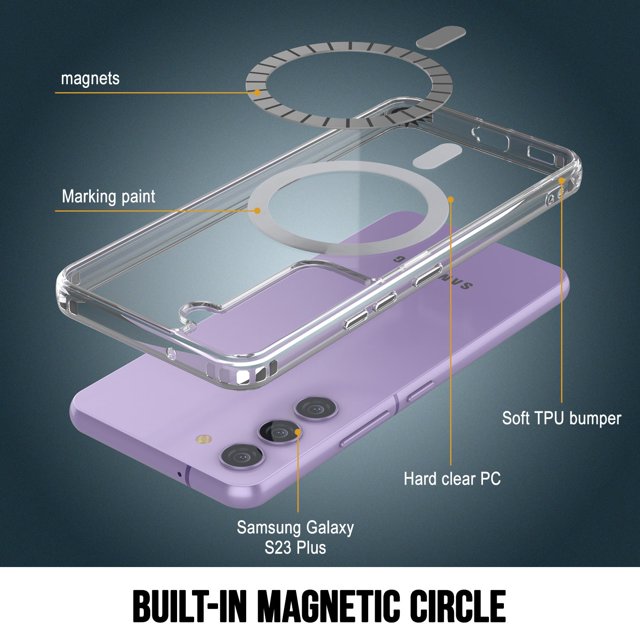 Samsung Galaxy S24 Plus Hoesje - Transparant - Anti-Shock MagSafe Back Cover