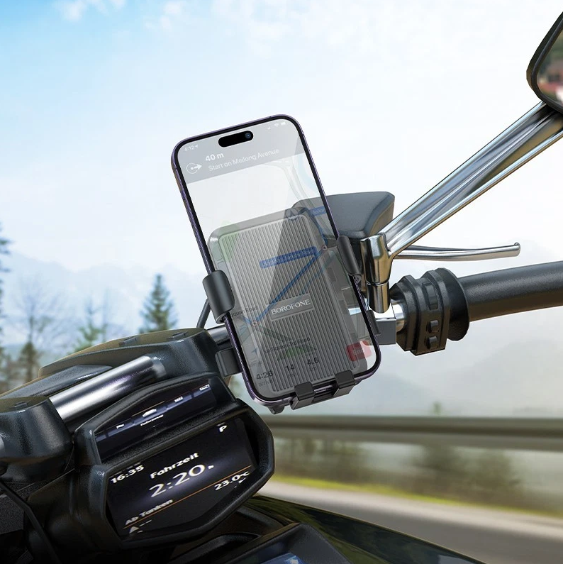 Bicycle, Moped and Motorcycle Phone Holder Mount - Borofone BH137