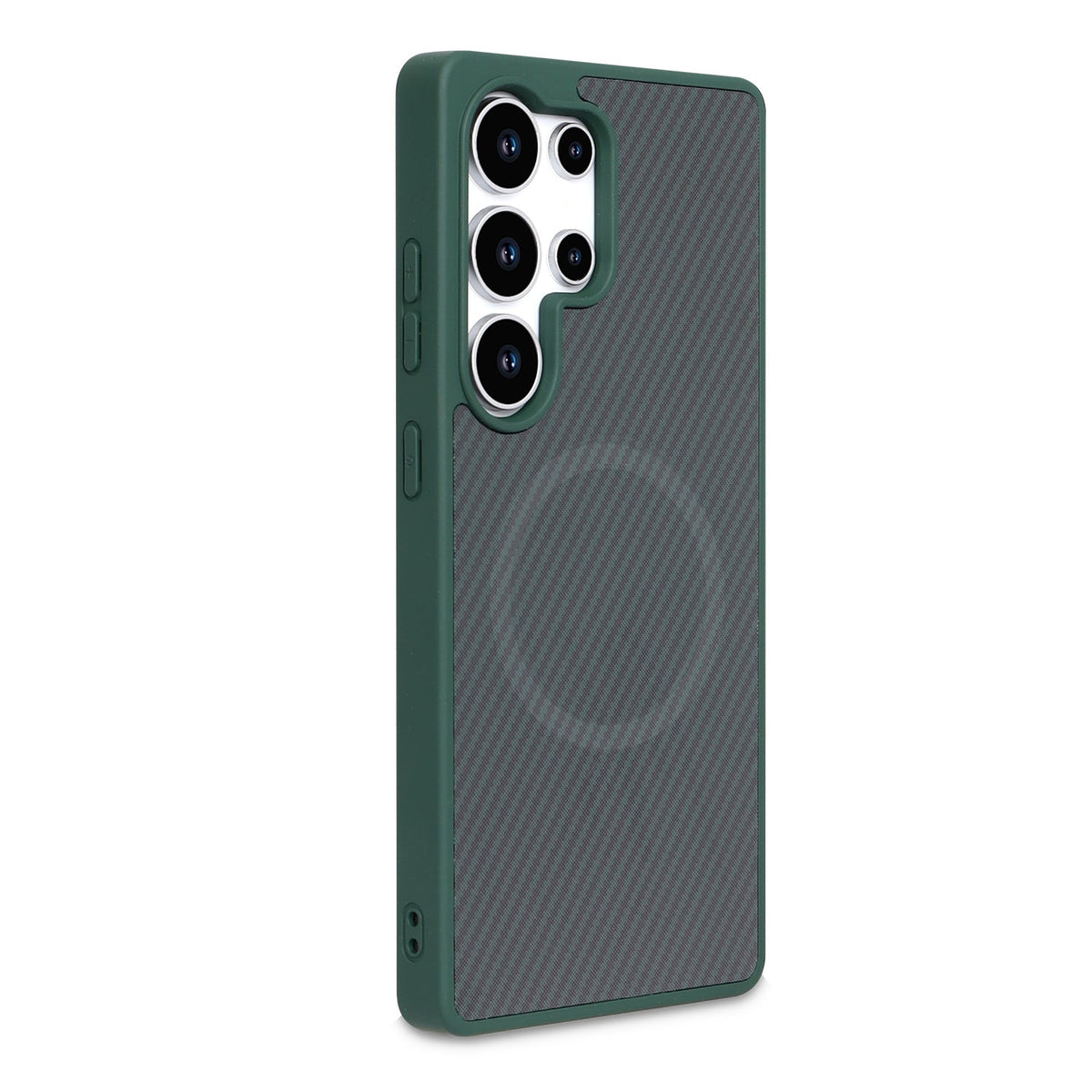 Samsung Galaxy S24 Ultra Case - Green - Carbon MagSafe Back Cover