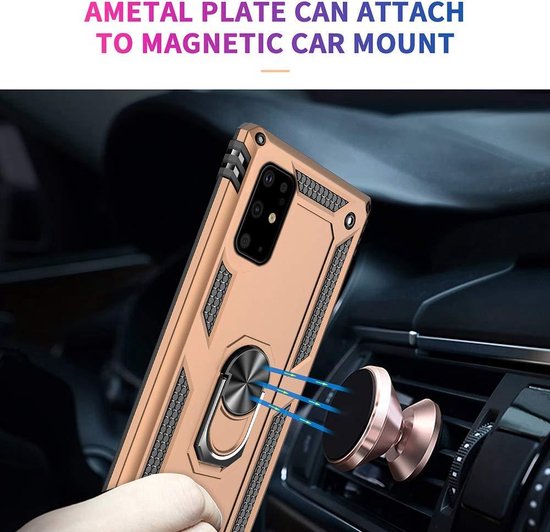 Samsung Galaxy S20 Plus Case - Gold - Armor Kickstand Back Cover