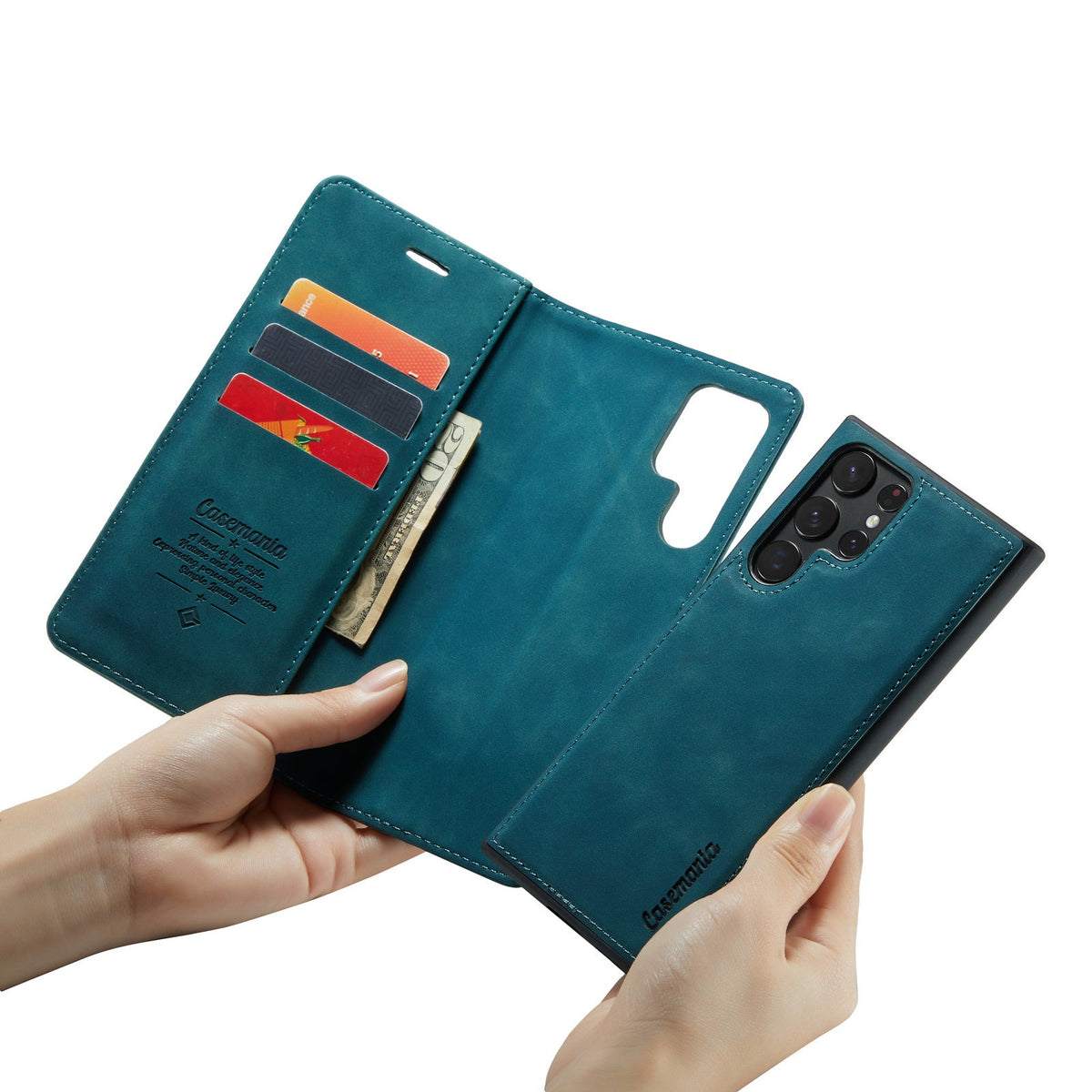 Samsung Galaxy S24 Ultra Hoesje - Emerald Green - 2 in 1 Bookcase