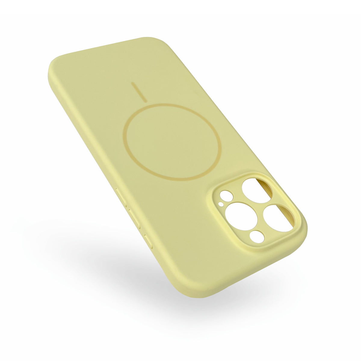 Apple iPhone 16 Pro Hoesje - Geel - Liquid Siliconen MagSafe Back Cover