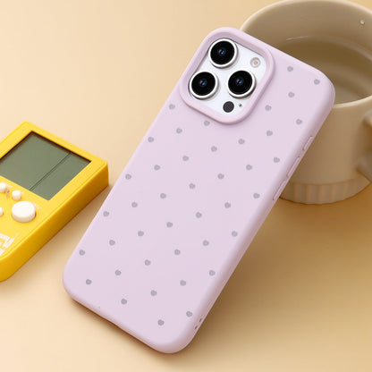 Apple iPhone 16 Pro Max Hoesje - Paars - Hartjes Back Cover