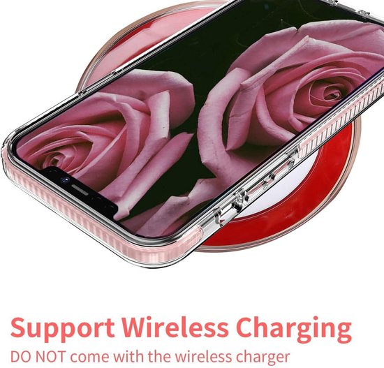 Apple iPhone 12 Hoesje - Roze - Anti-Shock Back Cover