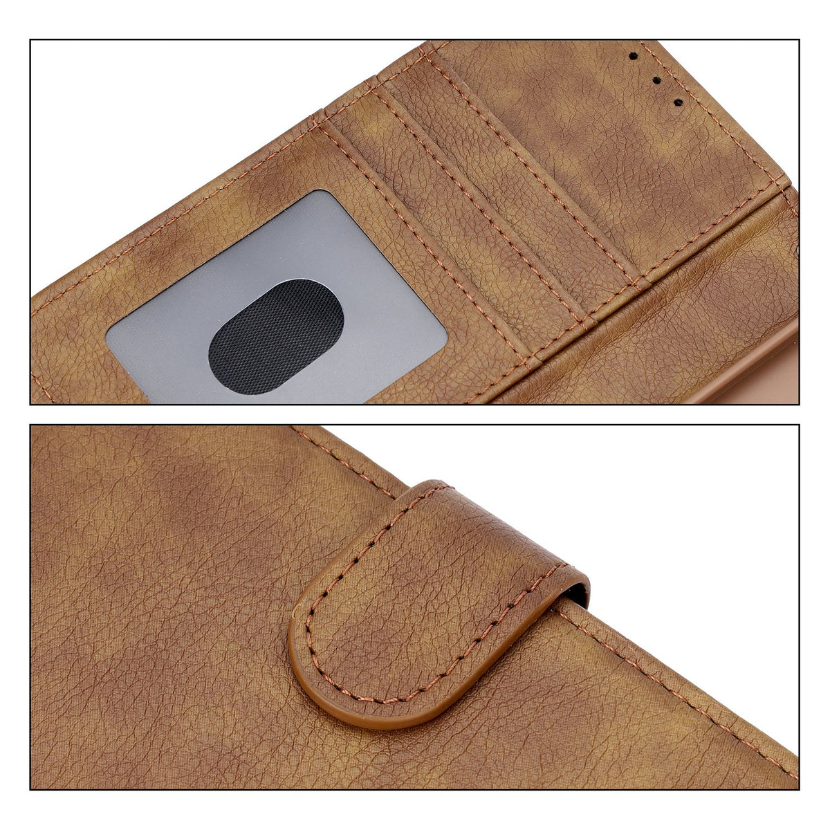 Samsung Galaxy A57 Hoesje - Bruin - Luxe Kunstlederen Portemonnee Bookcase