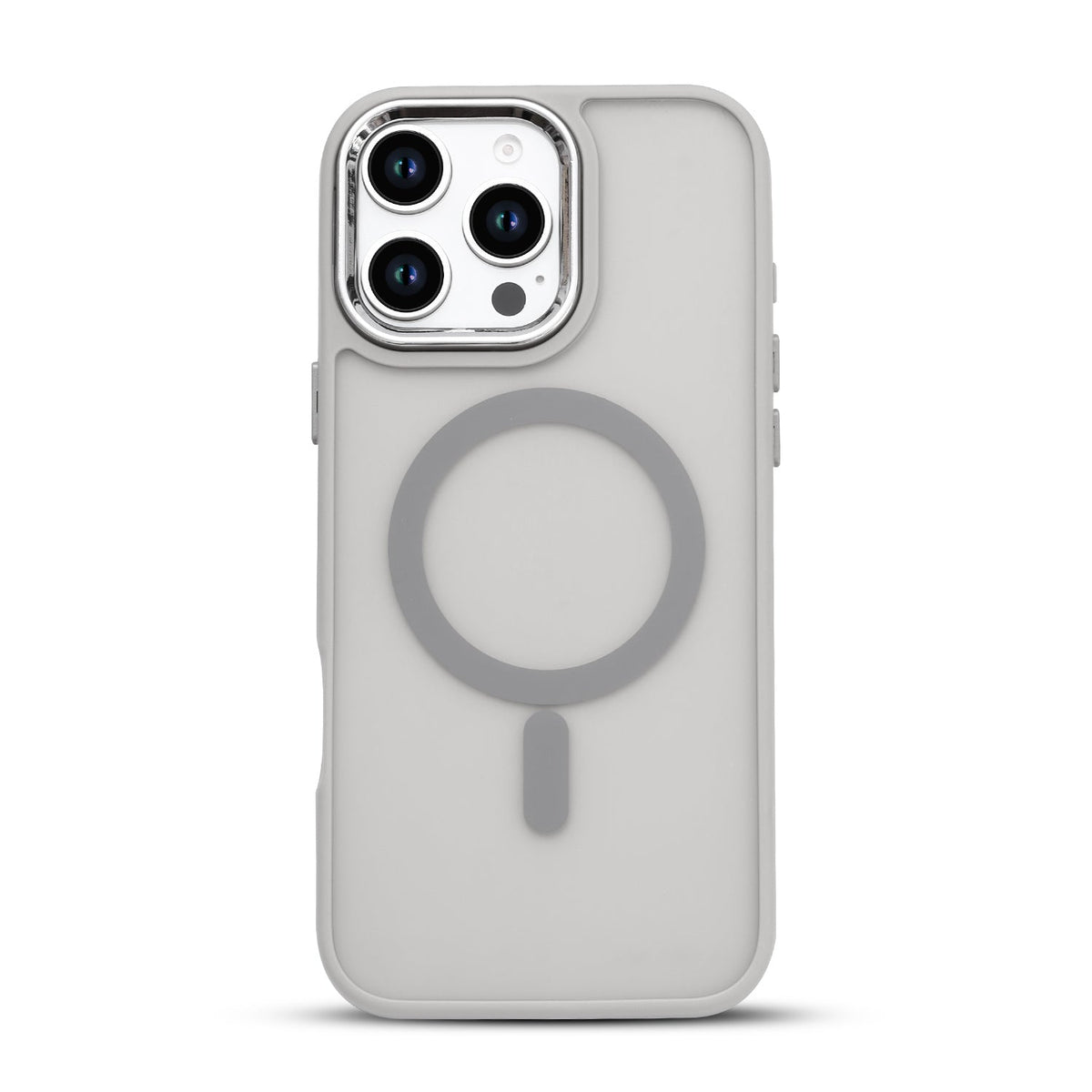 iPhone 16 Pro Hoesje - Grijs - Matte Armor MagSafe Back Cover