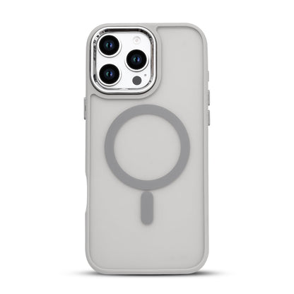 iPhone 16 Pro Hoesje - Grijs - Matte Armor MagSafe Back Cover