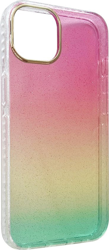 Apple iPhone 13 Case - Pink - Extra Sturdy Glitter Back Cover