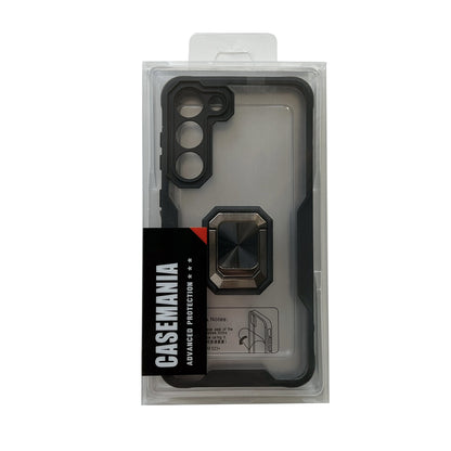 Samsung Galaxy A14 4G Hülle - Schwarz - Ring-Ständer Backcover