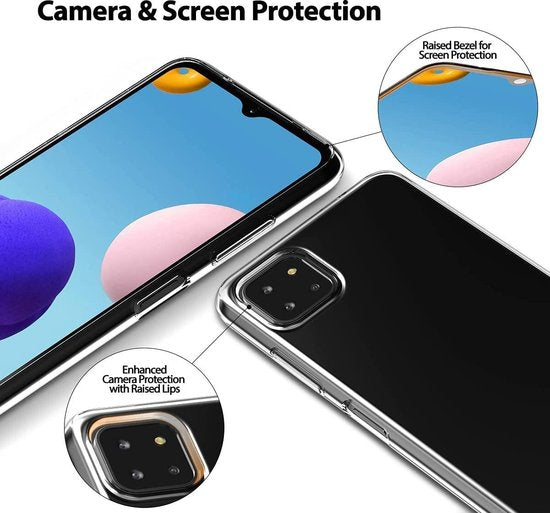 Samsung Galaxy A22 5G Hoesje - Transparant - Siliconen Back Cover