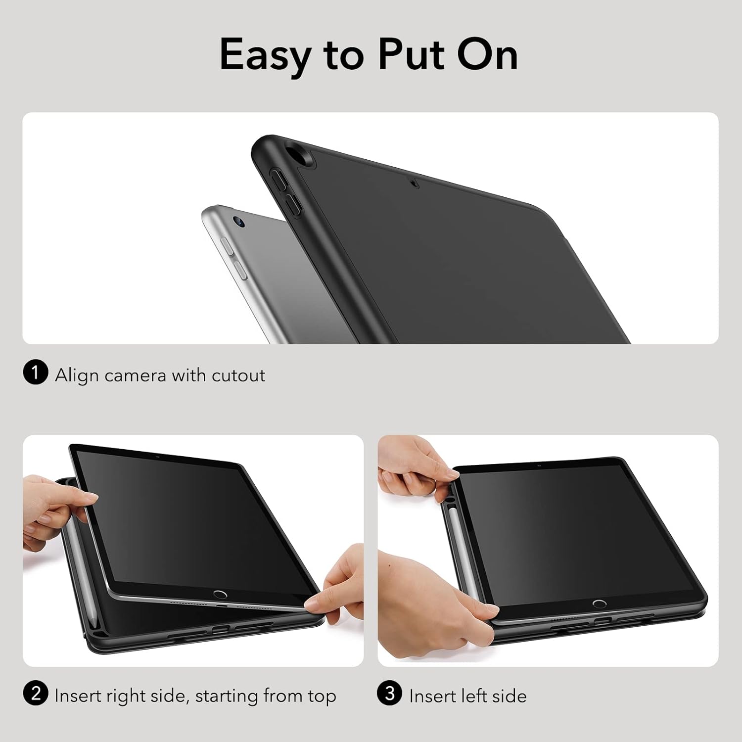 Smart Cover Hoes met Pencil Houder | iPad 10.2 inch