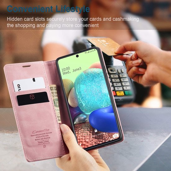 Samsung Galaxy Note20 Hülle - Pale Pink - Schlanke Klapphülle mit Kartenfach