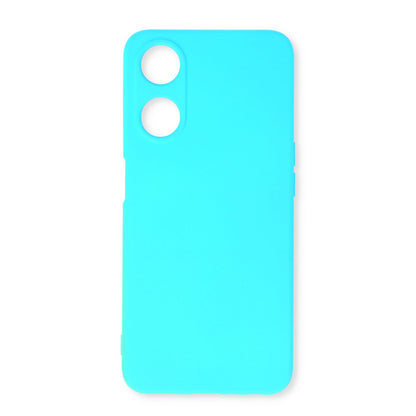 Oppo A58 Case - Turquoise - Silicone Back Cover with Strap