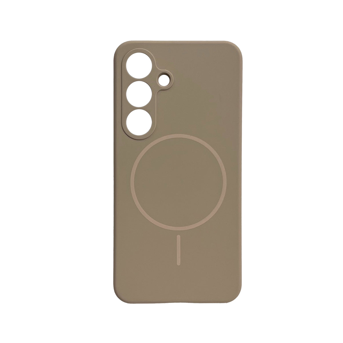 Samsung Galaxy S25 Plus Hoesje - Beige - Liquid Siliconen MagSafe Back Cover