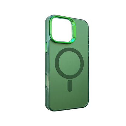 Apple iPhone 16 Pro Max Hoesje - Groen - Fusion Armor MagSafe Back Cover