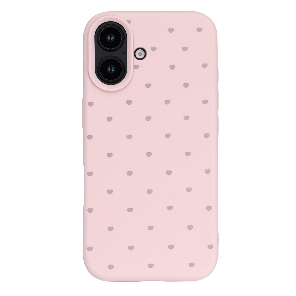 iPhone 16 Hoesje - Roze - Hartjes Back Cover