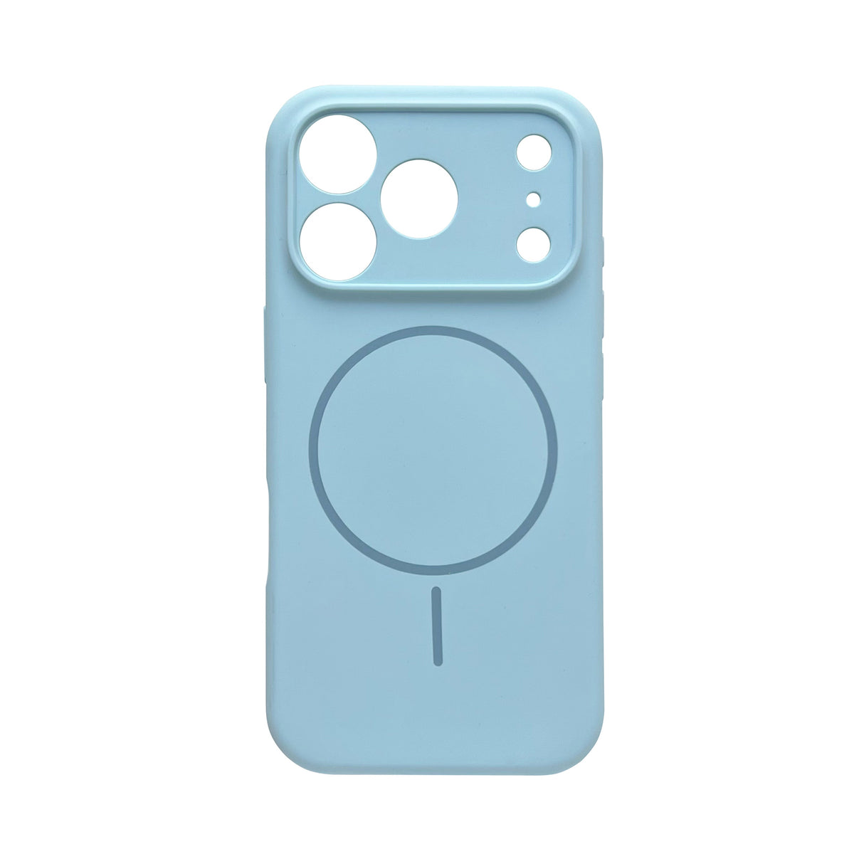 Apple iPhone 17 Pro Hoesje - Licht Blauw - Liquid Siliconen MagSafe Back Cover
