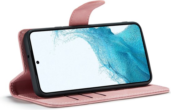 Samsung Galaxy S22 Plus Hoesje - Pale Pink - 2 in 1 Bookcase