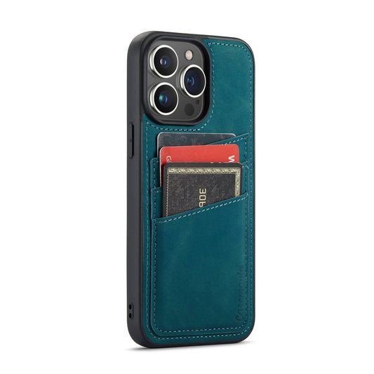 Apple iPhone 14 Pro Max Hülle - Emerald Green - Backcover mit Kartenfach