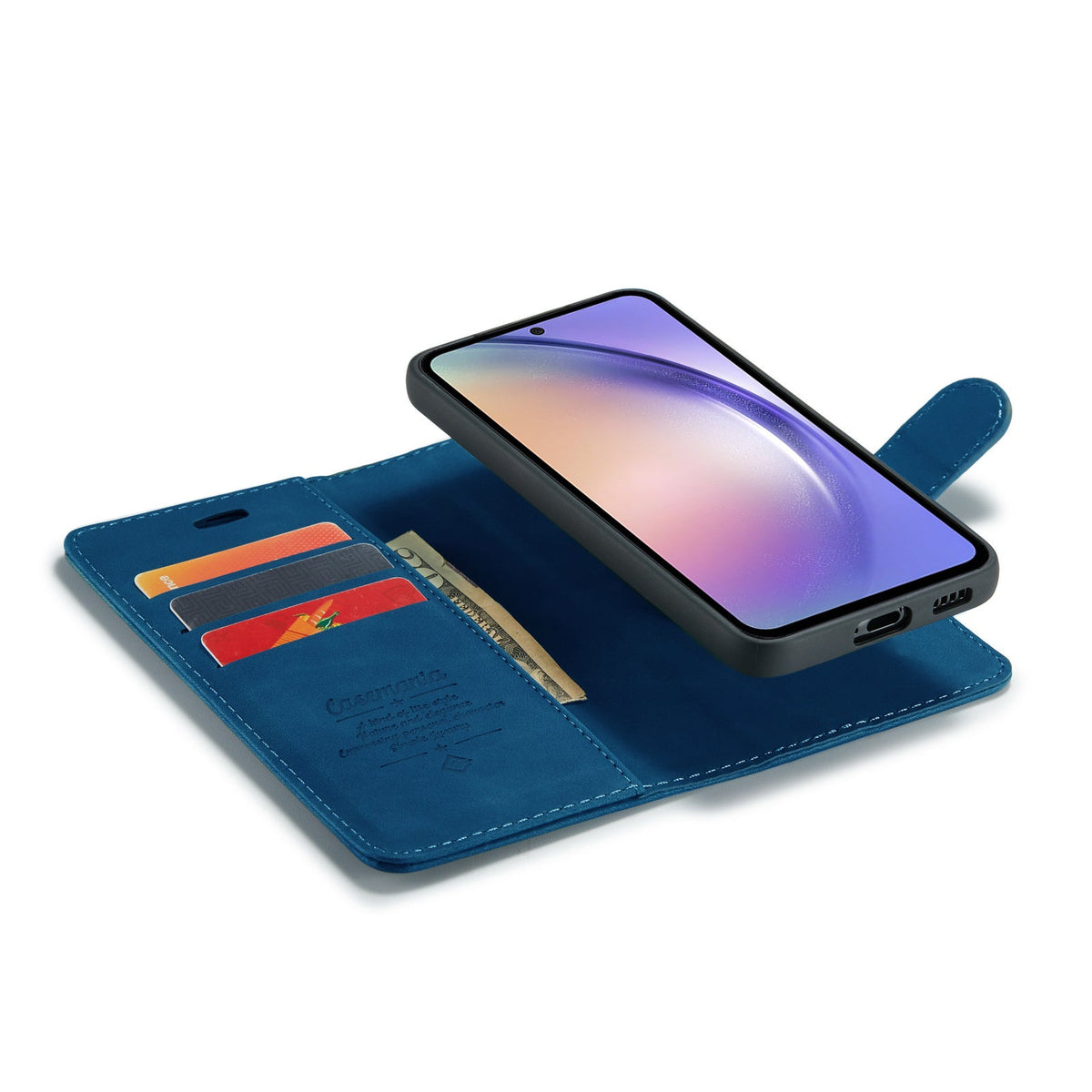 Samsung Galaxy A25 Hoesje - Navy Blue - 2 in 1 Bookcase