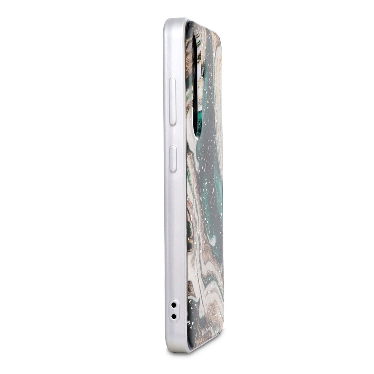 Samsung Galaxy S25 Case - Green - Marble MagSafe Back Cover