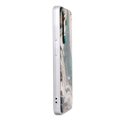 Samsung Galaxy S25 Case - Green - Marble MagSafe Back Cover
