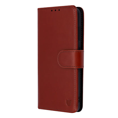Samsung Galaxy A57 Hoesje - Chestnut Brown - Echt Leren 2 in 1 MagSafe Bookcase