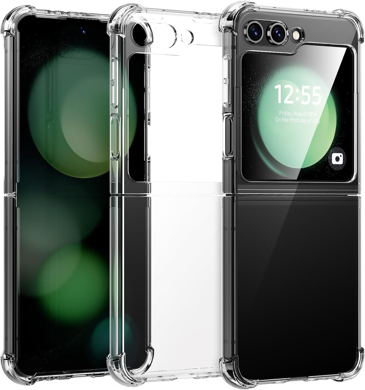 Samsung Galaxy Z Flip 6 Hoesje - Transparant - Anti-Shock Back Cover