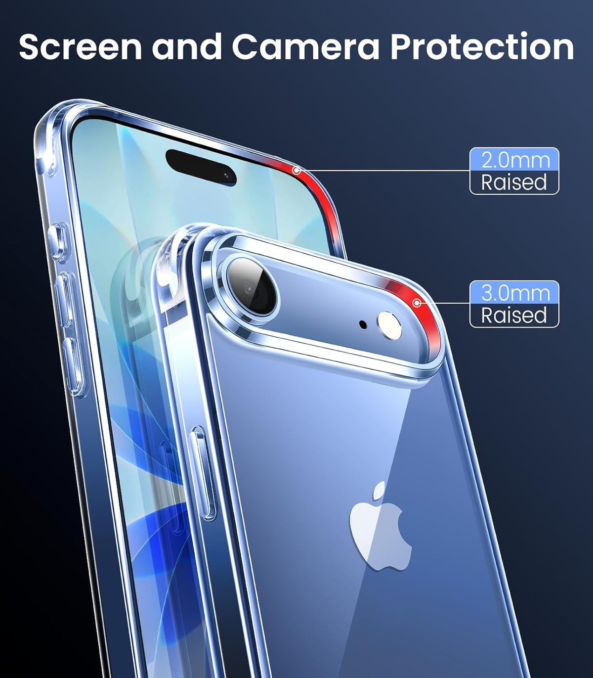 Apple iPhone Air Hoesje - Transparant - Anti-Shock Back Cover
