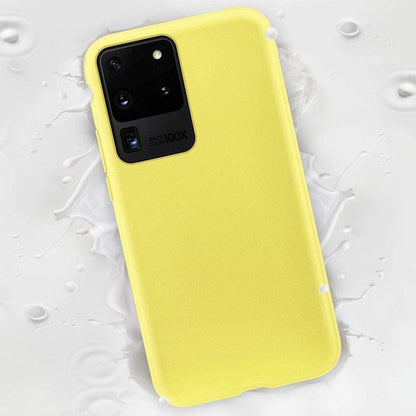 Samsung Galaxy S20 Ultra Hoesje - Geel - Siliconen Back Cover