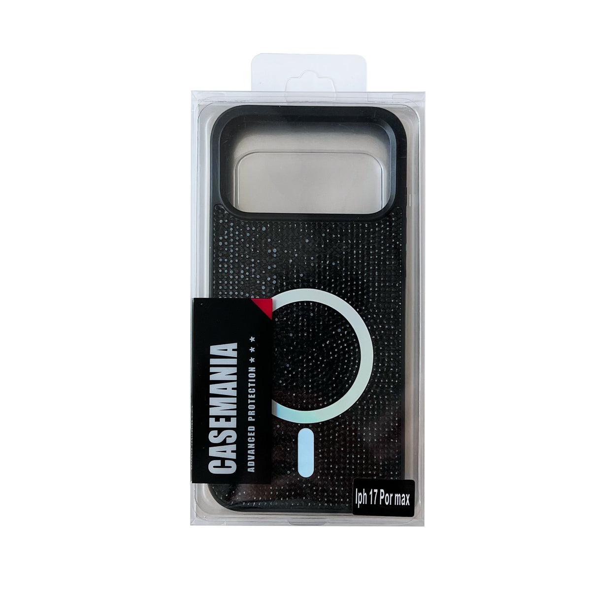 Apple iPhone 18 Pro Max Hoesje - Zwart - Diamant Glitter MagSafe Back Cover