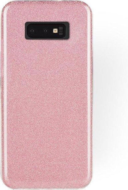 Coque Samsung Galaxy S10E - Coque arrière à paillettes - Coque arrière rose