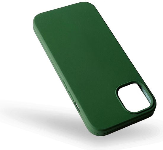 iPhone 13 Hoesje - Donker Groen - Liquid Siliconen Back Cover