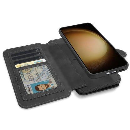 Samsung Galaxy S25 Plus Hoesje - Charcoal Gray - 2 in 1 Bookcase met Rits