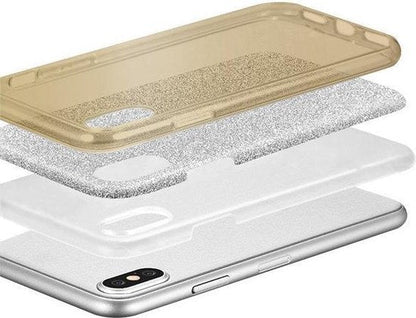 Samsung Galaxy S10+ Hoesje - Goud - Glitter Back Cover