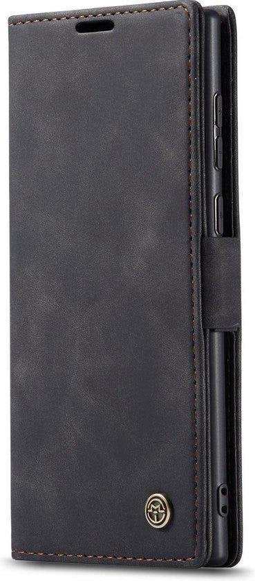 Samsung Galaxy Note20 Hoesje - Zwart - Dunne Bookcase