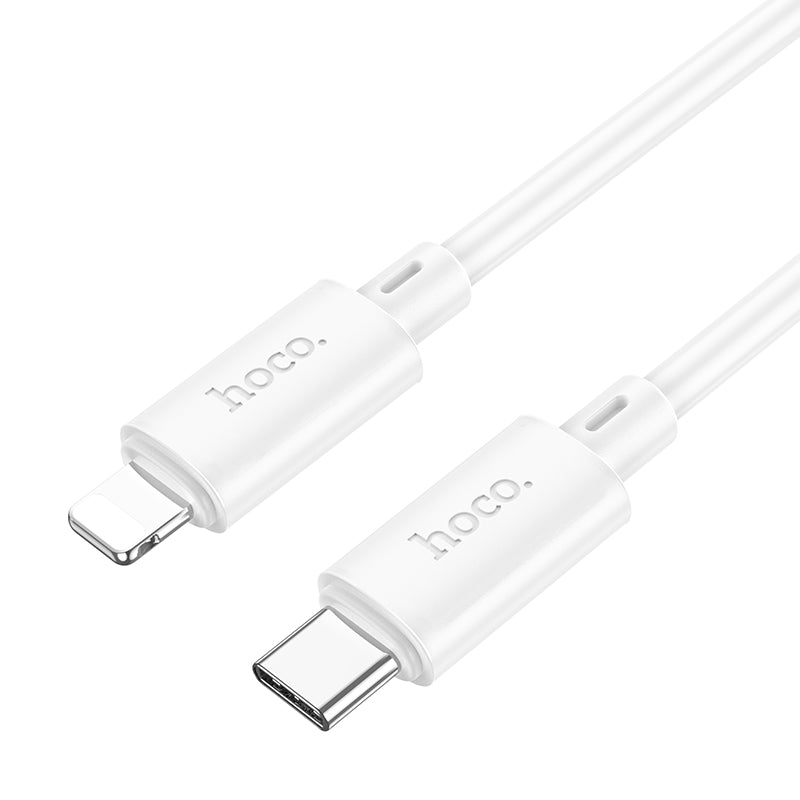 Hoco Type C to Lightning Charging Cable - USB C to Lightning - 20W- White
