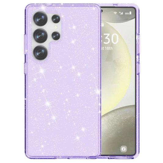Samsung Galaxy S25 Ultra Case - Purple - Glitter Back Cover
