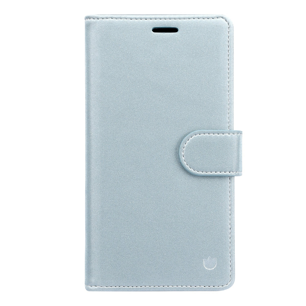Apple iPhone 17 Hoesje - Baby Blue - 2 in 1 Velvet Bookcase