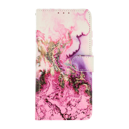 Samsung Galaxy A25 Hoesje - Marmer Paars - Print Bookcase