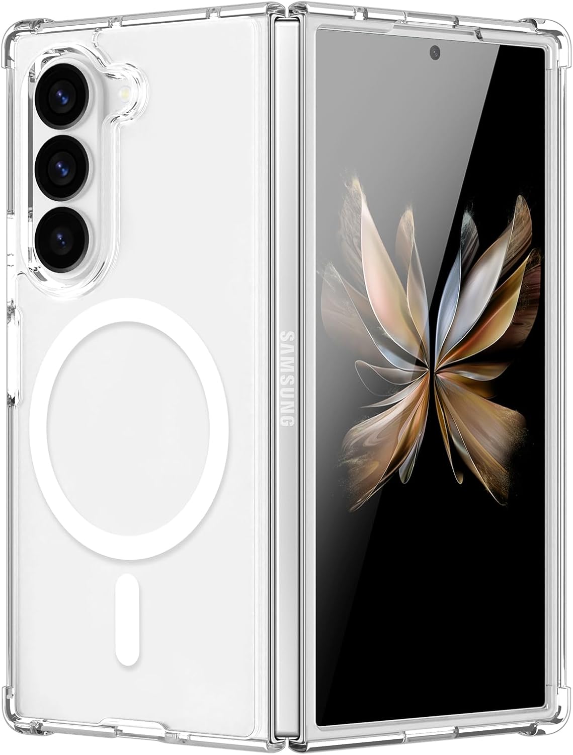 Samsung Galaxy Z Fold 6 Hoesje - Transparant - Anti-Shock MagSafe Back Cover