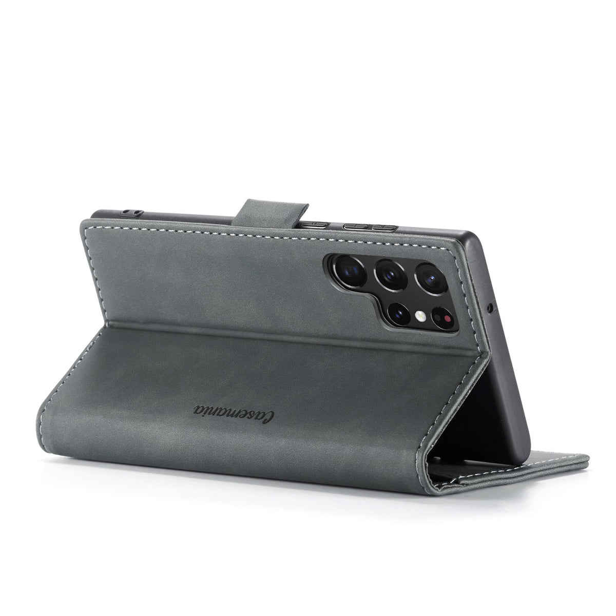 Samsung Galaxy S24 Ultra Hoesje - Shadow Gray - Dunne Bookcase