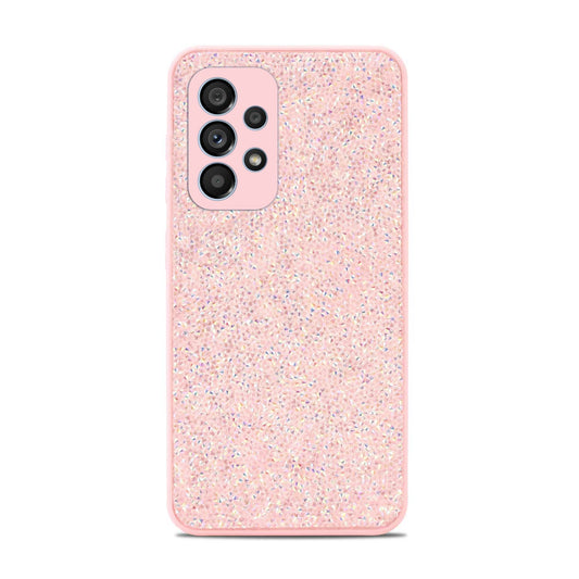 Samsung Galaxy A53 5G Hoesje - Roze - Diamant Glitter Back Cover