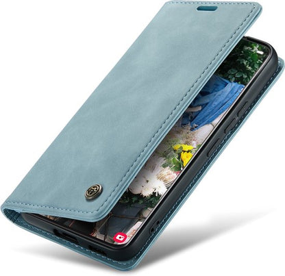 Samsung Galaxy S21 Plus Hoesje - Aqua Blauw - Dunne Bookcase
